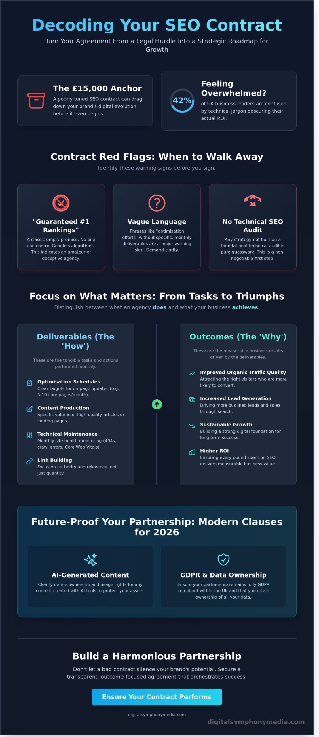 SEO Contract Terms to Look Out For: Orchestrating a Fair Partnership in 2026